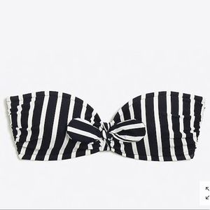 NWT Navy & White Stripe Bandeau Top